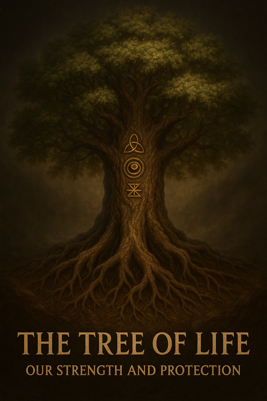 Baum des Lebens – Magischer Schutzposter – 6D-Effekt – PDF A3 + A4 zum Ausdrucken – Spirituelles Wandbild – Urkraft & Familienenergie