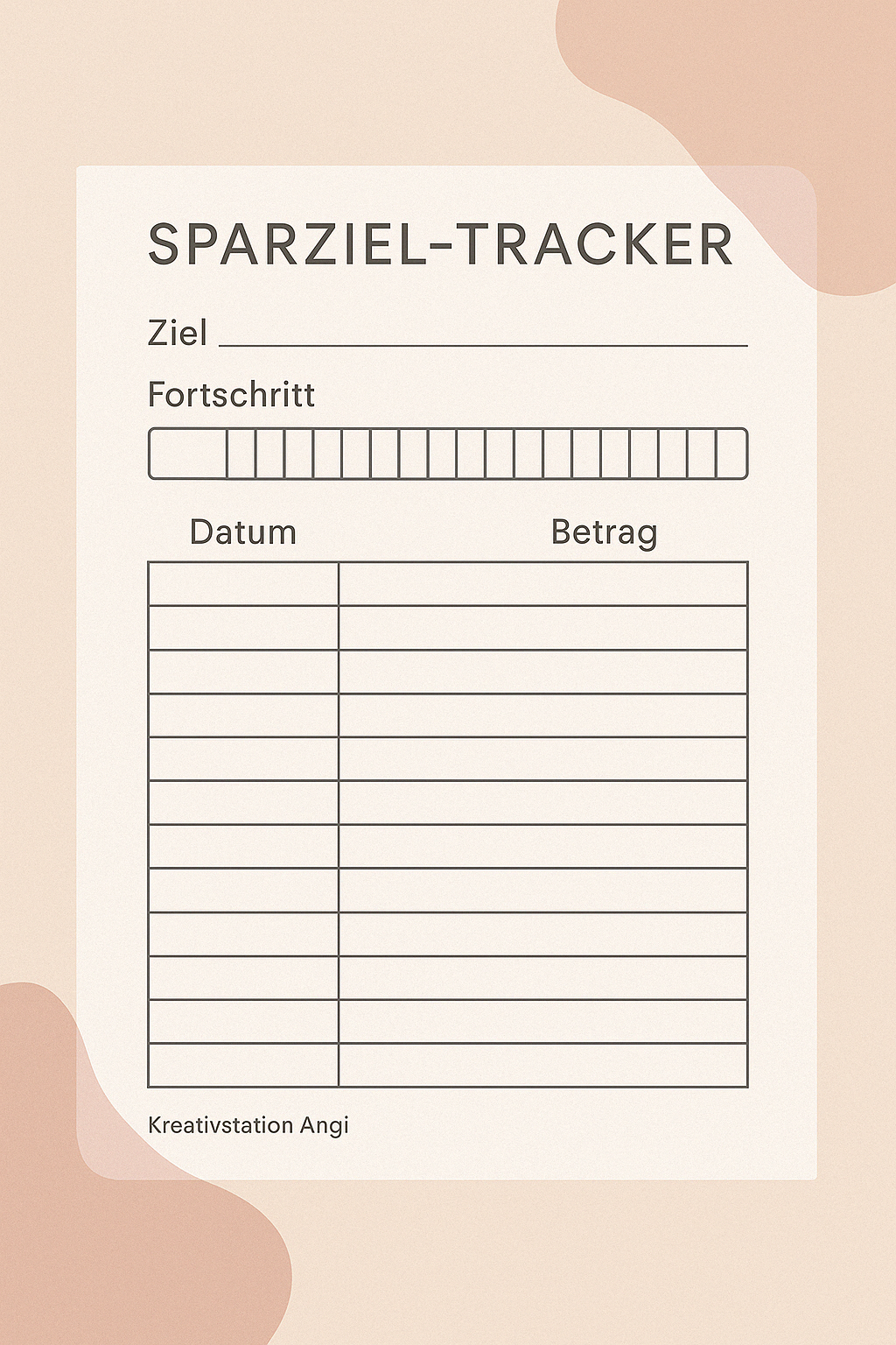 „Finanz & Sparplaner | Ästhetisch. Klar. Persönlich.“ Dein stilvoller Begleiter für Überblick, Ziele & finanzielle Ruhe.