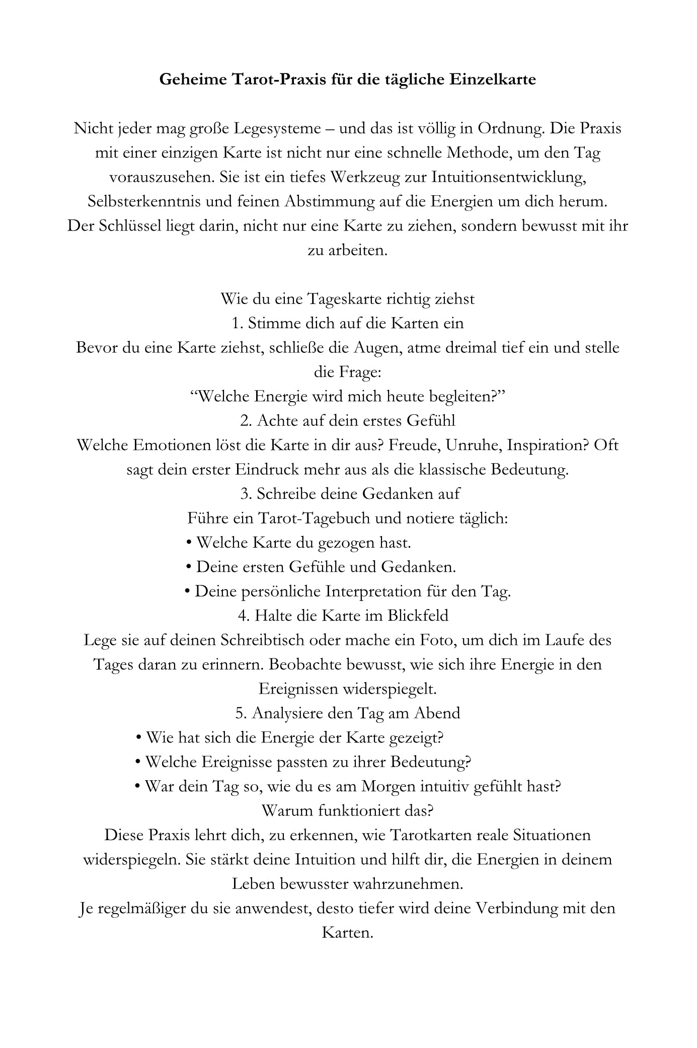 Entdecke die Geheimnisse des Tarot – ein praktischer Leitfaden für Intuition, Selbstreflexion und spirituelles Wachstum