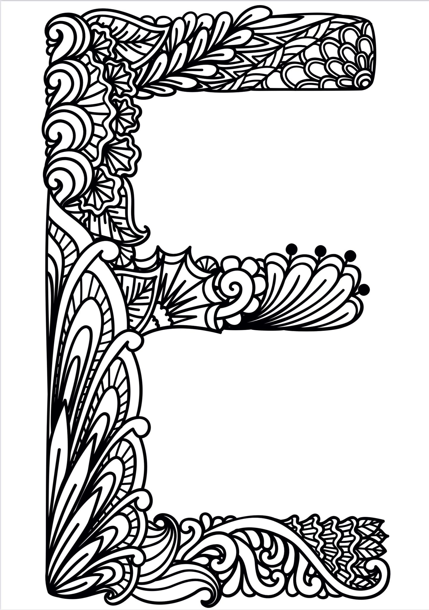 Mandala-Buchstaben – Kunstvolle Alphabet-Vorlagen zum Ausmalen & Dekorieren!