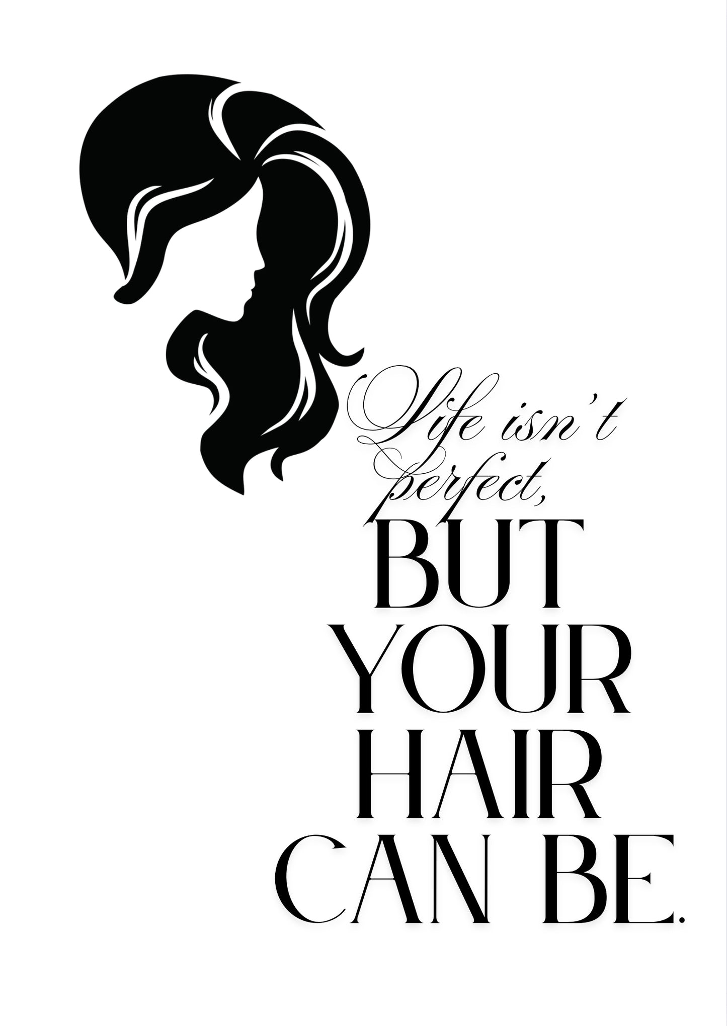 Minimalistische Poster fürs Hair Studio – Druckbare A4-Deko mit Stil