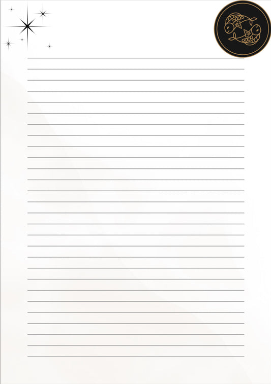 12 Sternzeichen Notizblätter für Astrologie – PDF zum Ausdrucken, für Notizen, kreatives Design, Astrologen, Sternzeichen, astrologische Aufzeichnungen