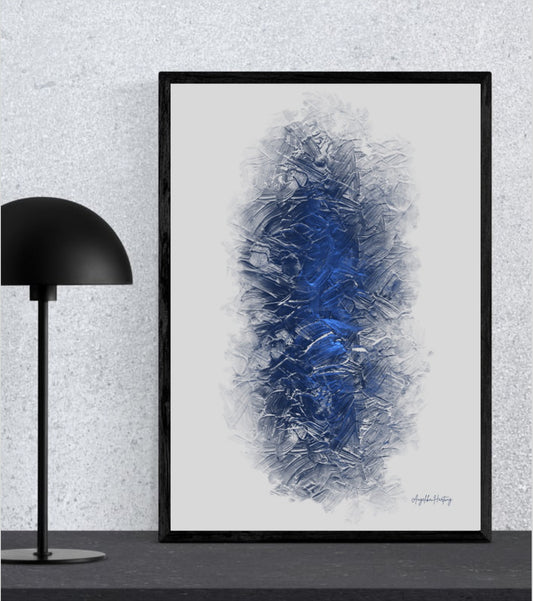 Abstrakte PDF-Kunstdrucke A4 & A1 – Sofort-Download, Geschenk & Therapie-Wandkunst