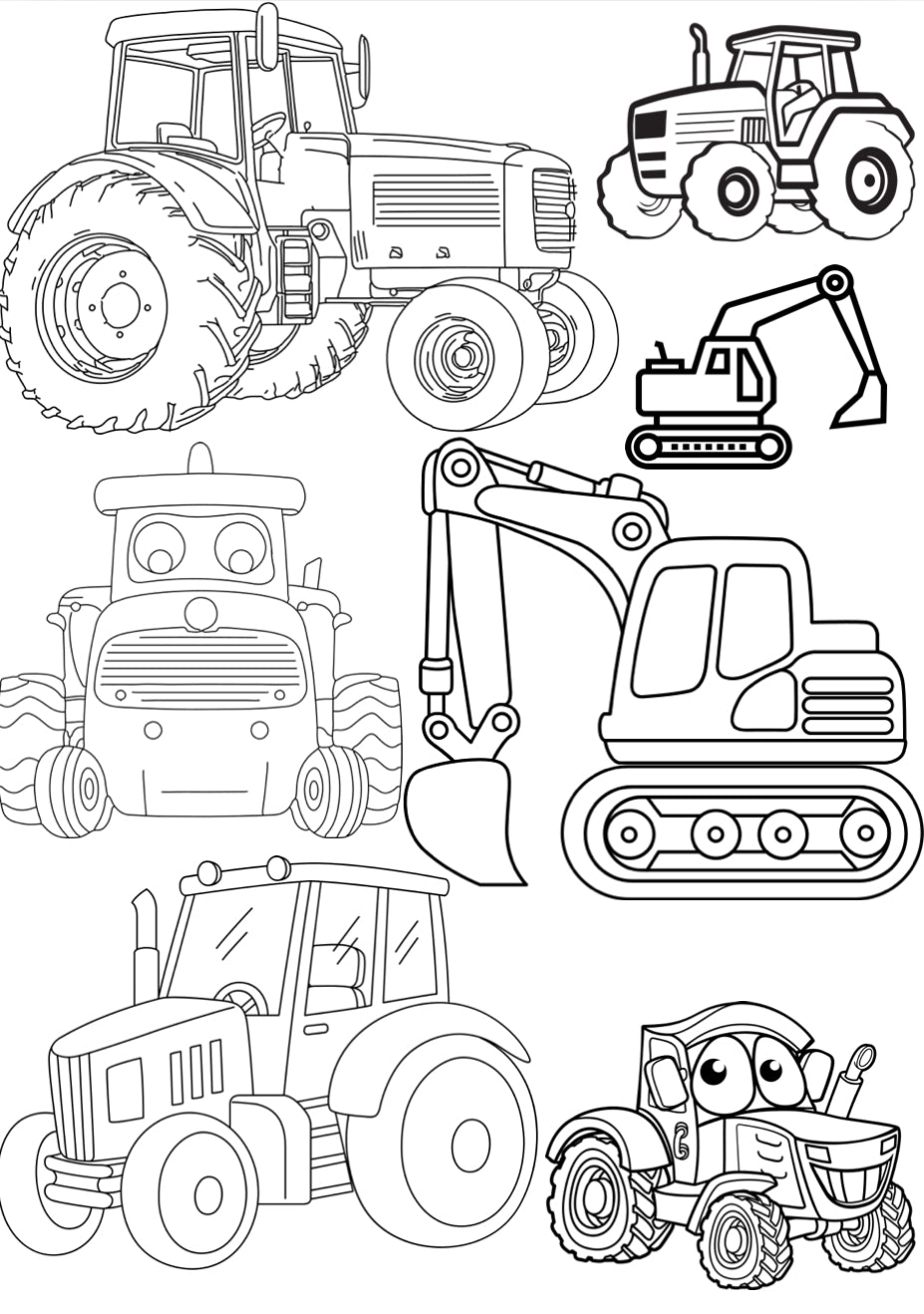 Kritzspaß mit Zechs & Reisig – 36 Ausmalbilder für Kinder | PDF Malbuch zum Ausdrucken | Tiere, Fahrzeuge, Ponys, Essen & mehr