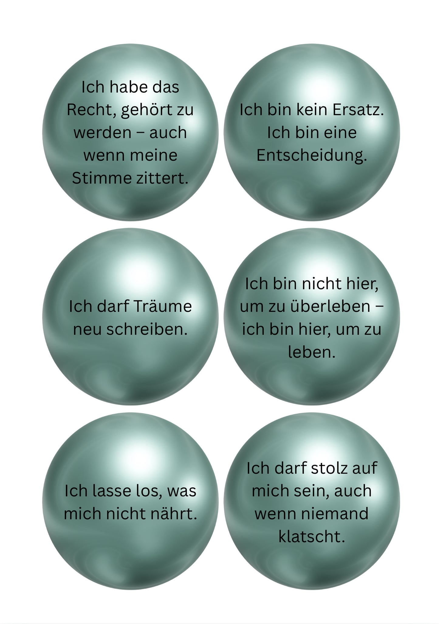 54 kraftvolle Affirmationskarten zum Ausdrucken – Für innere Stärke, Selbstvertrauen & Klarheit