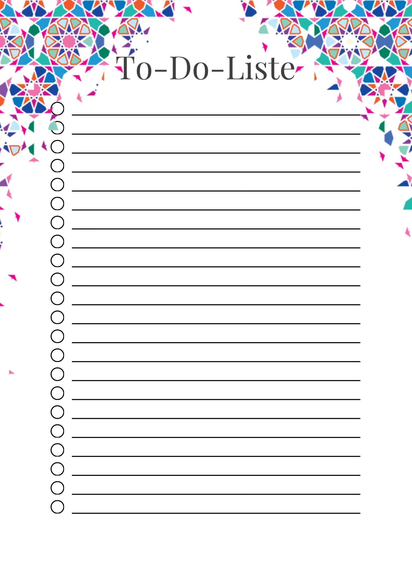 To-Do-Liste PDF: Vielseitige und kreative Vorlagen zum Ausdrucken