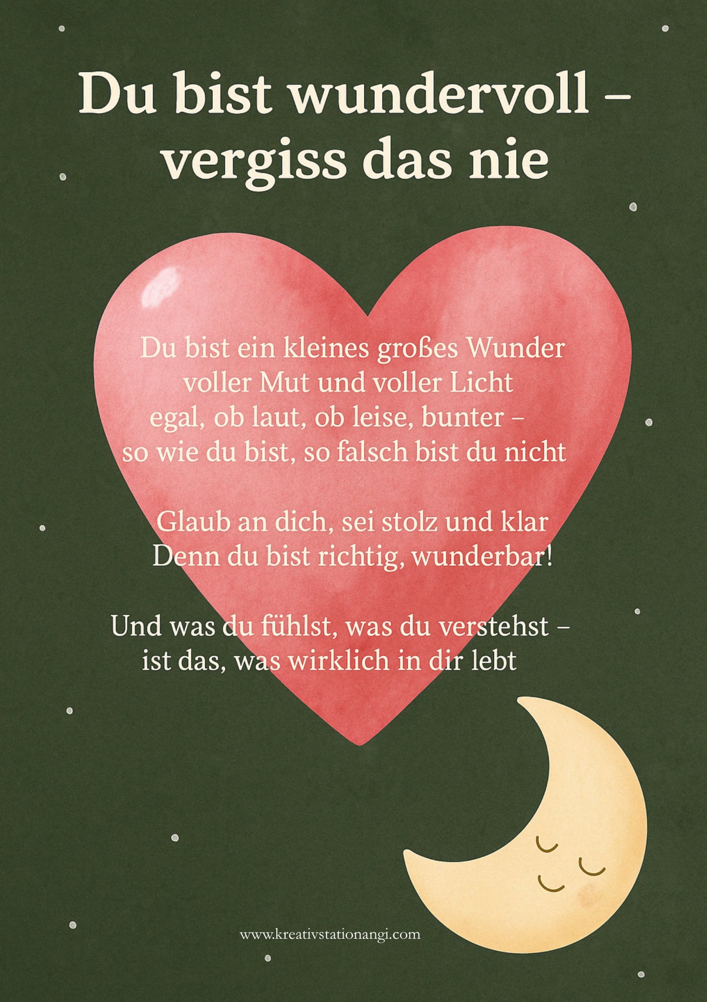 Reime mit Herz – Kindergedichte für kluge Köpfe und warme Herzen (A4-Format, PDF zum Sofort-Download)
