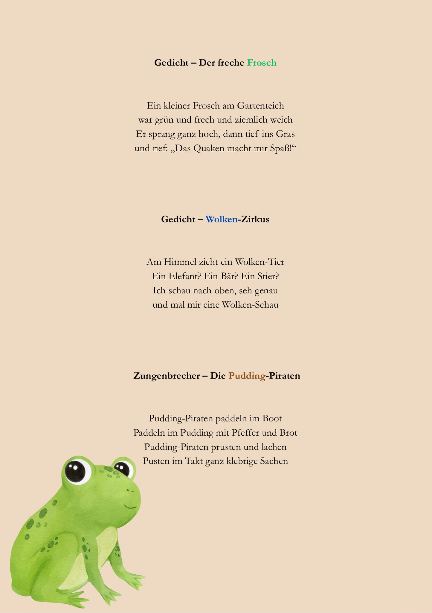 Reime mit Herz – Kindergedichte für kluge Köpfe und warme Herzen (A4-Format, PDF zum Sofort-Download)