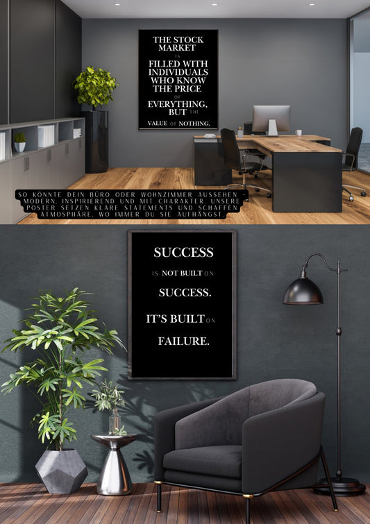 „Business Mindset – Erfolgreich denken. Stilvoll leben.“ (2-teiliges Poster-Set als digitaler Download)