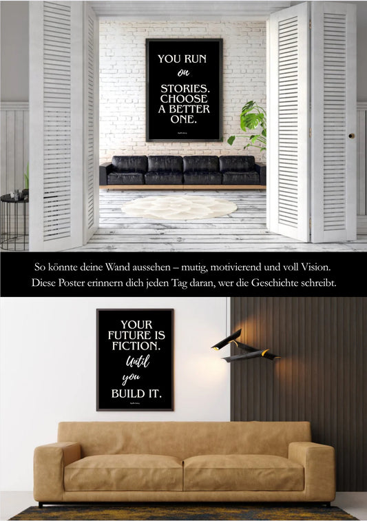 „Rewrite Your Story – Premium 2er-Poster-Set (A4, Digitaler Download)“