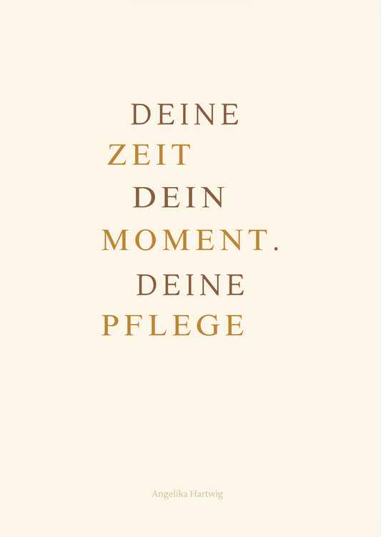 Beauty Poster Set “Deine Pflegezeit” – 3er Set als PDF (A4) mit Goldschrift – für Kosmetikstudio, Spa oder Badezimmer