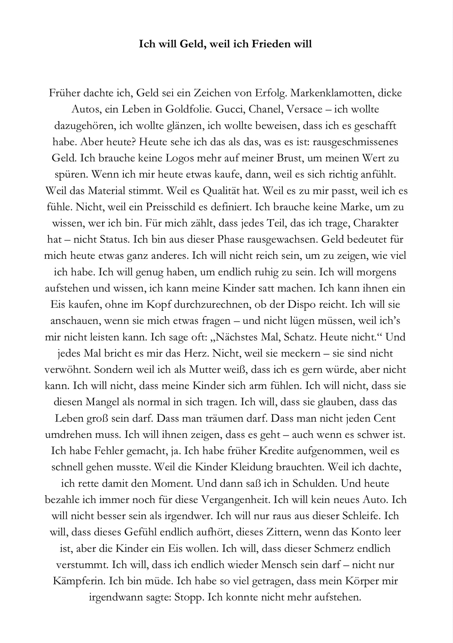 Ehrliche Texte über Selbstzweifel, Stärke, Neuanfang und innere Freiheit