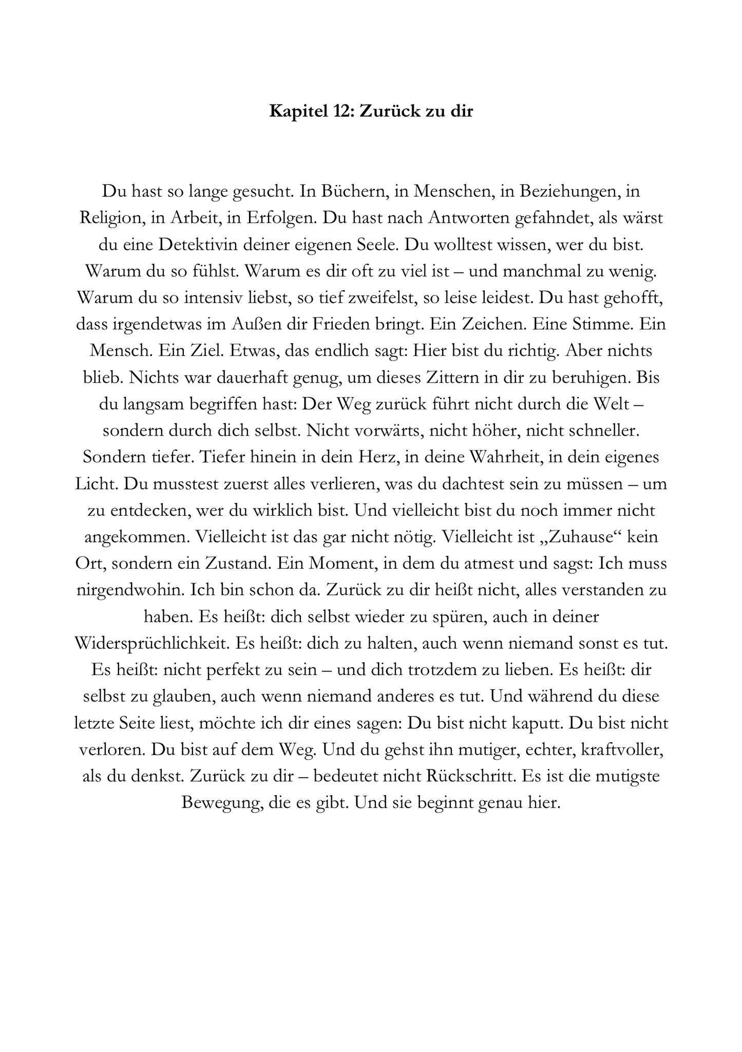 Ehrliche Texte über Selbstzweifel, Stärke, Neuanfang und innere Freiheit