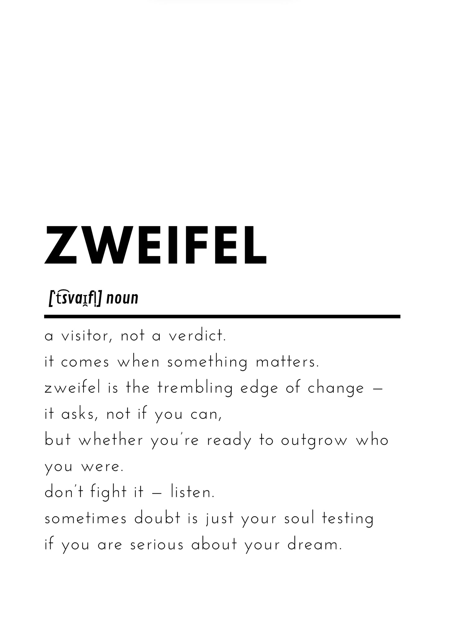 Mut & Zweifel – 2er Poster Set als PDF zum Ausdrucken | A4 Affirmationskunst für innere Stärke & Selbstentwicklung