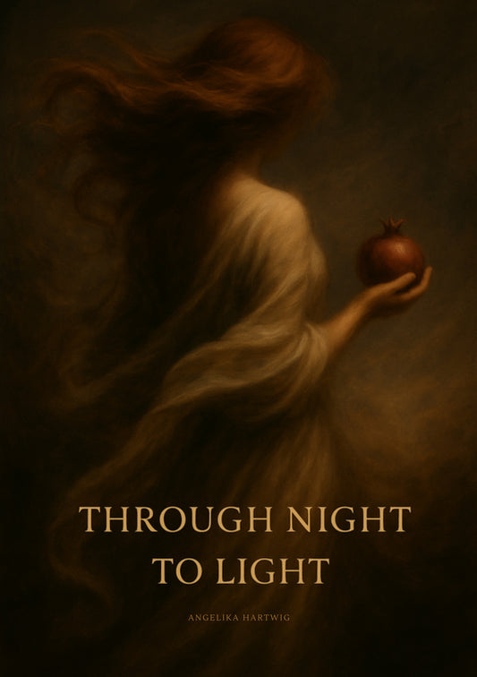 Through Night to Light Printable Art, Emotional Female Poster, Minimalist Healing Quote, Empowering Wall Decor Gift