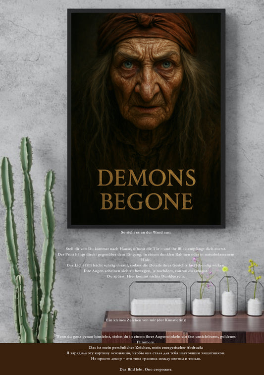 BABA YAGA – DEMONS BEGONE  A3 Art Print (inkl. A4 Mini-Poster als Geschenk)
