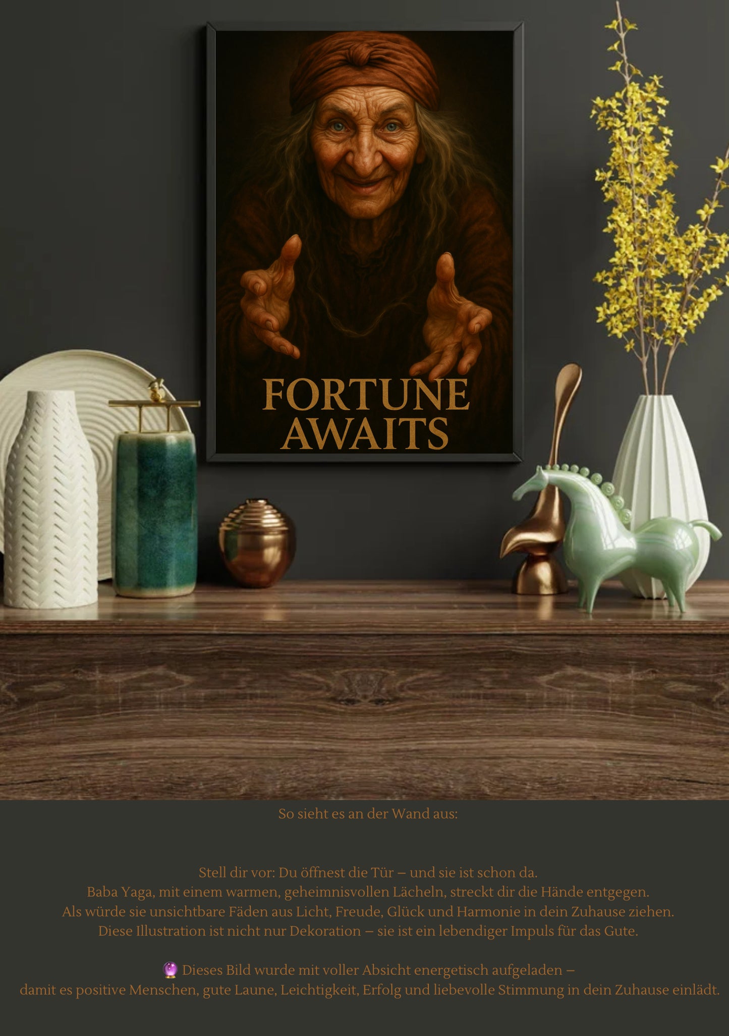 FORTUNE AWAITS – A3 Kunstposter  inkl. A4 Miniposter als Geschenk