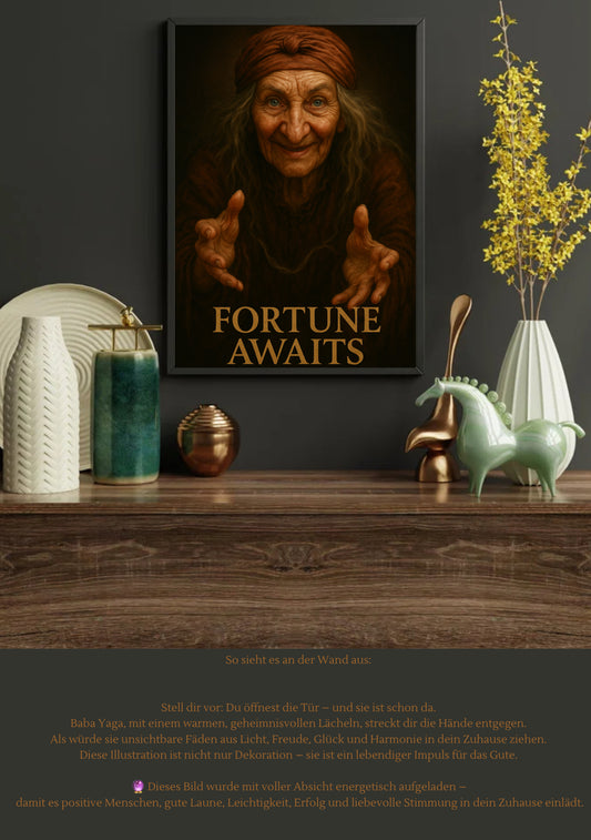 FORTUNE AWAITS – A3 Kunstposter  inkl. A4 Miniposter als Geschenk