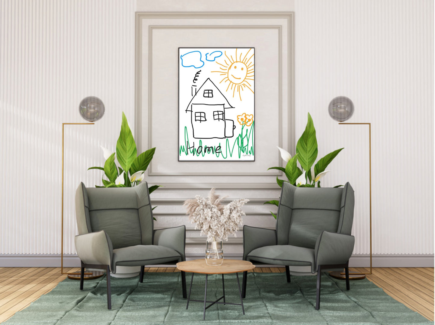 HOME | Poster über Geborgenheit, Seele & Kindheitswärme – PDF A1 & A4 zum Ausdrucken