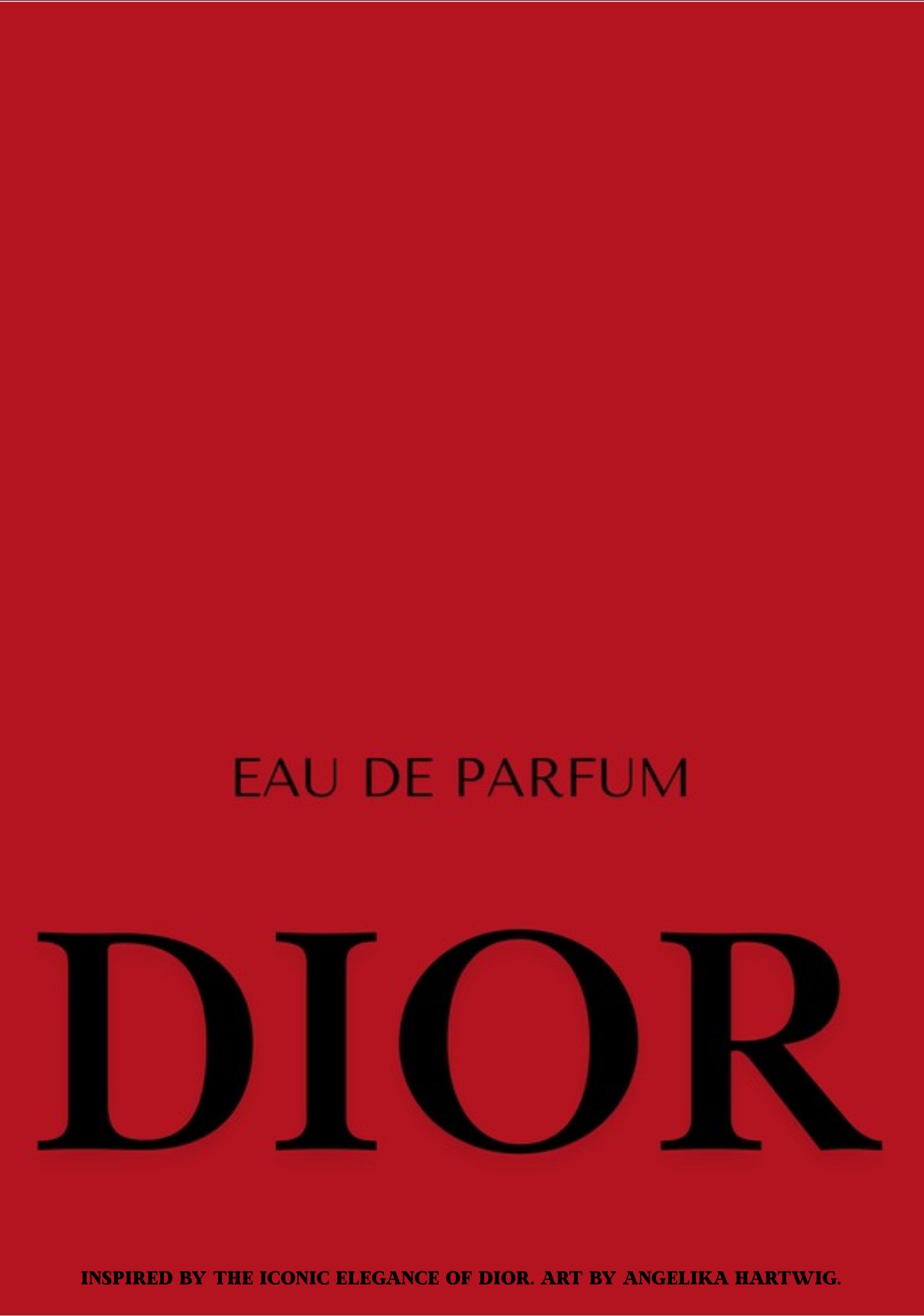 Dior – Luxus Parfum Poster | Digitaler Kunstdruck PDF | Eleganz & Haute Couture Wanddekoration