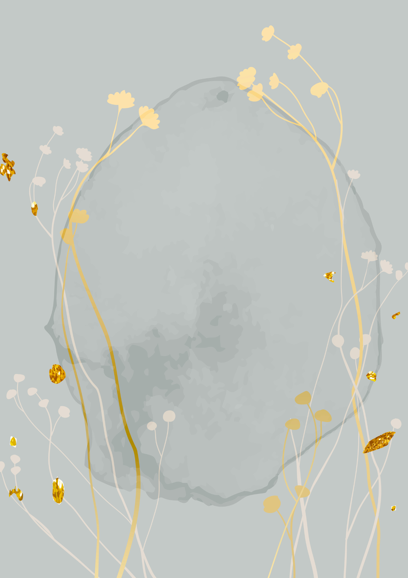 10er Set A4 Einladung Design Vorlagen | PDF & PNG | Blumen Motive | Geburtstag • Party • Events • Feierkarten zum Ausdrucken